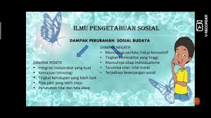 Perubahan Sosial Budaya Dalam Rangka Modernisasi Bangsa Indonesia Globalisasi Youtube