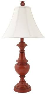 Style Craft 32 Nantucket Red Table Lamp Red Table Lamp Wooden Lamp Lamp