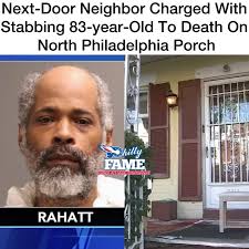 Philadelphia police have charged a man with murder in the stabbing death of  his 83-year-old next-door neighbor. Officers first responded to the scene  around 8 p.m. Wednesday