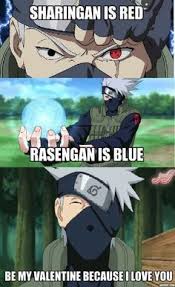 Valentines Poem To Naruto Lovers Kakashi Anime Vui Nhộn