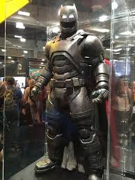 Gamestop has a wide variety of apparel to suit your every need! Batman V Superman Batman Armor Costume Weapon And Prop Photos Geektyrant Batman Armor Batman V Superman Dawn Of Justice Superman Comic