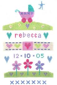 We have designs to suit any baby, including tatty ted, bambi, finding nemo, mr men and shaun the sheep along with more traditional and christian designs. Birth Baby Girl Sampler