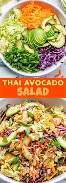 Thai Inspired Avocado Salad Recipe Avocado Salad Clean Food Crush Food Processor Recipes