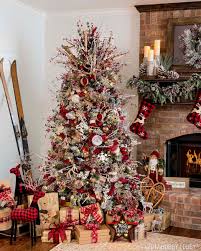 Give Your Christmas Decor Cozy Cabin Charm With The Warm And Rustic Northwood Lodge Collection Christmas Lodge Rustic Christmas Colorful Christmas Tree