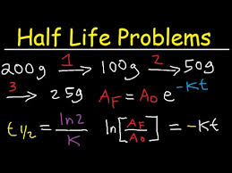 Half Life Chemistry Problems Nuclear Radioactive Decay Calculations Practice Examples Youtube
