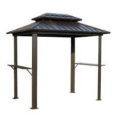 Why do canopies and other gazebo parts fail? Backyard Creations Concord Steel Roof Grill Gazebo At Menards