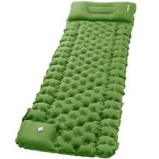 Inflatable Camping Sleeping Pads With Pillow Camping Air Mat With Pump Vecukty Upgraded Ultralight Durable Waterproof Compact Air Mattress Tent Backpacking Tr In 2020 Sleeping Pads Camping Sleeping Pad Air Mattress Camping