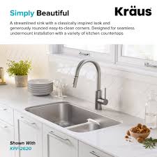 Kraus kbu28 instruction manual and user guide. Kraus Premier 32 Inch 16 Gauge Undermount 50 50 Double Bowl Stainless Directsinks