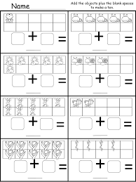 free kindergarten addition worksheet kindermomma com