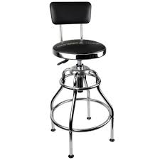 Olympia 300 Lb Capacity 39 In Adjustable Height Hydraulic Garage Shop Stool With 360 Degree Swivel 82 738 The Home Depot Shop Stool Garage Stool Stool