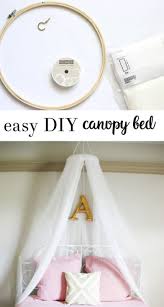 How to build a retractable canopy preparing the rods. Diy Bed Canopy All Crafty Things