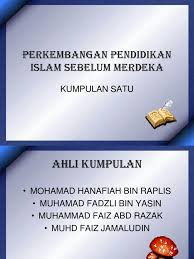 Check spelling or type a new query. Perkembangan Pendidikan Islam Selepas Merdeka