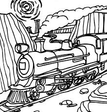 A few boxes of crayons and a variety of coloring and activity pages can help keep kids from getting restless while thanksgiving dinner is cooking. Steam Train Passing Through Mountain Coloring Page Netart