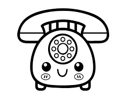 Coloring paper load your printer with the paper you've selected to color on. Retro Phone Coloring Page Coloringcrew Com