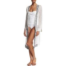 Letarte Bandana Tie Front Kimono Coverup Kimono Beach Cover Up Kimono Swim Cover Up Clothes Design