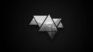 Minimalistic Mountains Black And White Version 2560x1440 Full Credits To U No One In 2021 Desktop Wallpaper Black Cool Black Wallpaper Minimalist Desktop Wallpaper