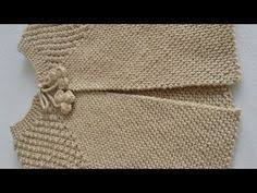 2 Parcadan Olusan 3 Ilmek Ile Baslanan Degisik Bebek Yelegi Tarifi Sal Yelek 2 Parca Seklinde Oruluyor 1 On Ve Yarim A Baby Knitting Patterns Bebek Yelek Orgu