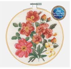 The items are produced by vervaco, janlynn, mill hill and others priced from $1.99 to $49.69. Wild Roses Bk1938