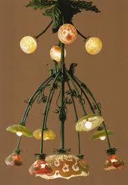 Art Nouveau Lampe Lustre Pate De Verre Emile Galle Art Nouveau Lighting Art Nouveau Lamps Art Nouveau Design