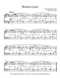 Wexford Carol Irish Traditional Christmas Carol Free Printable Piano Sheet Music Sheet Music Christmas Piano Sheet Music Christmas Sheet Music