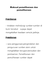 Download pemeliharaan dan pemuliharaan alam sekitar. Maksud Pemeliharaan Dan Pemuliharaan