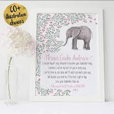 High quality goddaughter gifts and merchandise. Christening Gift From The Godparents Personalised Print By Christening Gifts By Rose Cottage Notonthehighstreet Com