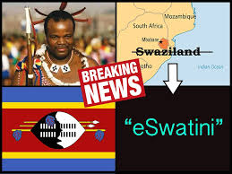 The new name means land of the swazis. Paul B Barbs Sur Twitter Breaking News The King Of The Former Swaziland Has Announced That He Has Officially Changed The Name Of The Country From Swaziland To The Kingdom Of