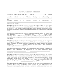 Driveway Easement Agreement Form - 4 Free Templates in PDF, Word ...