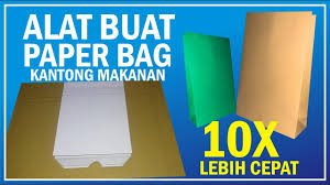 Lipat sisi panjangnya, sisakan sekitar 2 cm guna merekatkan dengan lem kertas. Cara Cepat Membuat Paper Bag Youtube