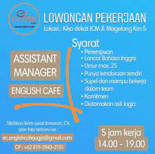 Khusus untuk yang mau menjadikan persentase sebagai pendapatannya. English Cafe Jogja Photos Facebook