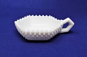 Check spelling or type a new query. Bon Bon Candy Dish With Handle English Hobnail By Westmoreland Milk Glass Vintage Antigo Trunk