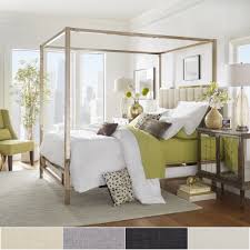 Roses pearls 1 year ago. Solivita Champagne Gold Metal Canopy Bed With Vertical Channel Headboard By Inspire Q Bold Metal Canopy Bed Canopy Bed Frame Champagne Bedroom