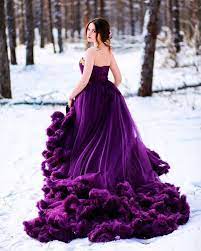 See This Instagram Photo By Sererehill 12 Likes Purple Wedding Dress Purple Wedding Gown Gowns