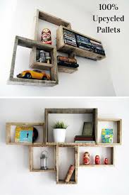 Diy Decorative Pallet Shelves For Storage Deco Rangement Idee De Decoration Idee Deco Bois