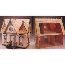 Recreate the photo on the packaging with the included materials, tools, and instructions. Orchid All Wood Dollhouse Kit Hobby Lobby 751073