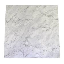 We patched our basement floor as best we could. Winton 457 X 457mm White Marble Self Stick Vinyl Tile Each Bunnings Australia