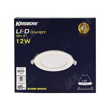 Jenis lampu ini memiliki umur pakai yang lebih panjang daripada lampu pijar, selain itu juga memiliki keunggulan yang sama seperti lampu neon. Jual Krisbow Lampu Downlight Bulat Led 12 W 800 Lm Warm White Original Ace