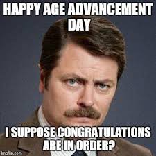 This is card is slightly larger than your average card! Ron Swanson Happy Birthday Meme Generator Funny Happy Birthday Meme Happy Birthday Funny Funny Birthday Meme