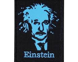 Famous Genius Albert Einstein Patch Portrait School Education Iron