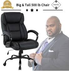 Big Tall Heavy Duty Executive Chair 500 Lbs Heavyweight Rated Black Pu Leather Task R In 2020 Executive Chair Office Chair Lumbar Support Best Ergonomic Office Chair