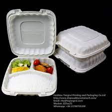 Biodegradable Food Container Hamburger Hinged Lid Food Container Customized Are Welcome Disposable Food Containers Disposable Lunch Boxes Food Containers
