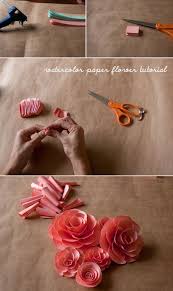 Watercolor Paper Flowers Flor De Papel Tutorial Tutorial De Flor Papel Faca Voce Mesmo