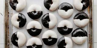 Black And White Desserts Names Black And White Donuts Recipe In 2020 Milk Recipes Flavorless Filled Donuts