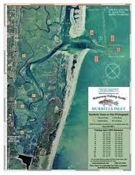 Details About Sealake South Carolina Murrells Inlet Fishing Map Chart Print