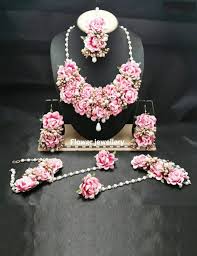 Original real flower jewellery best designs buy online. Bridal Flower Jewellery Set For Haldi Mehandi Baby Shower Etsy