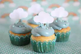 Cupcake Toppers Cloud Cupcakes Sprinkle Baby Shower Baby Shower Food