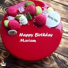 Happy Birthday Birthday Cake Images Download For Mobile Happy Birthday Mariam Cake With Name Happy Birthday Cake Images Happy Birthday Cakes Birthday Wishes Cake