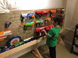 No more nerf darts and guns lying everywhere. D I Y Dad Projects The Nerf Gun Wall Just An Ordinary Man Trying To Be An Extraordinary Dad