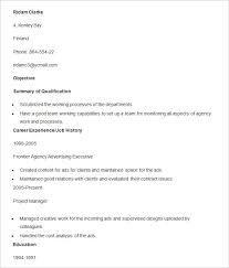 Advertising Resume Template – 16+ Free Samples, Examples, Format ...