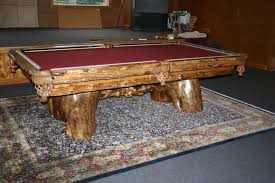 Custom Burl 9 Billiard Table From Drawknife S Yellowstone Collection Game Room Bar Game Room Family Billiard Table